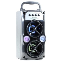 LED Outdoor Subwoofer Portable Bluetooth Speaker 204BT (Black)